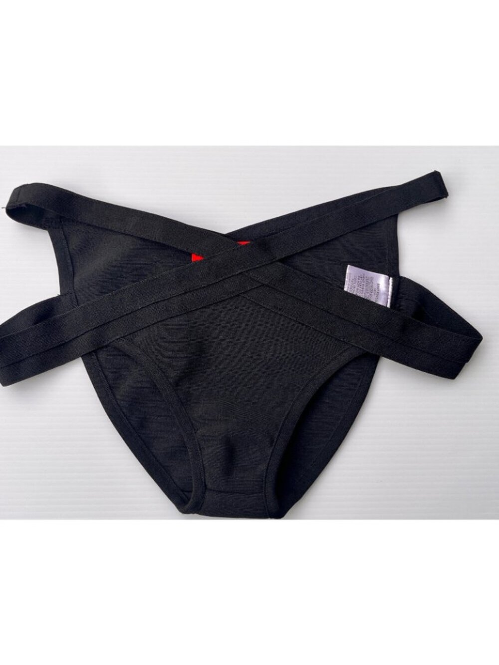 Wow Couture Black Two Pieces Set Bandage Bra And Panty Size Medium - Picture 3 of 16
